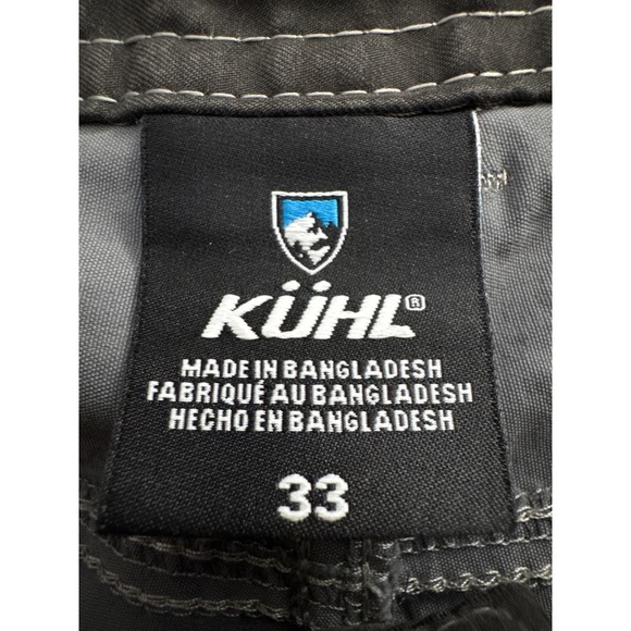 Kuhl Mens Renegade Hiking Shorts Charcoal Gray Size 33 Cargo Pockets Outdoor - Picture 3 of 8